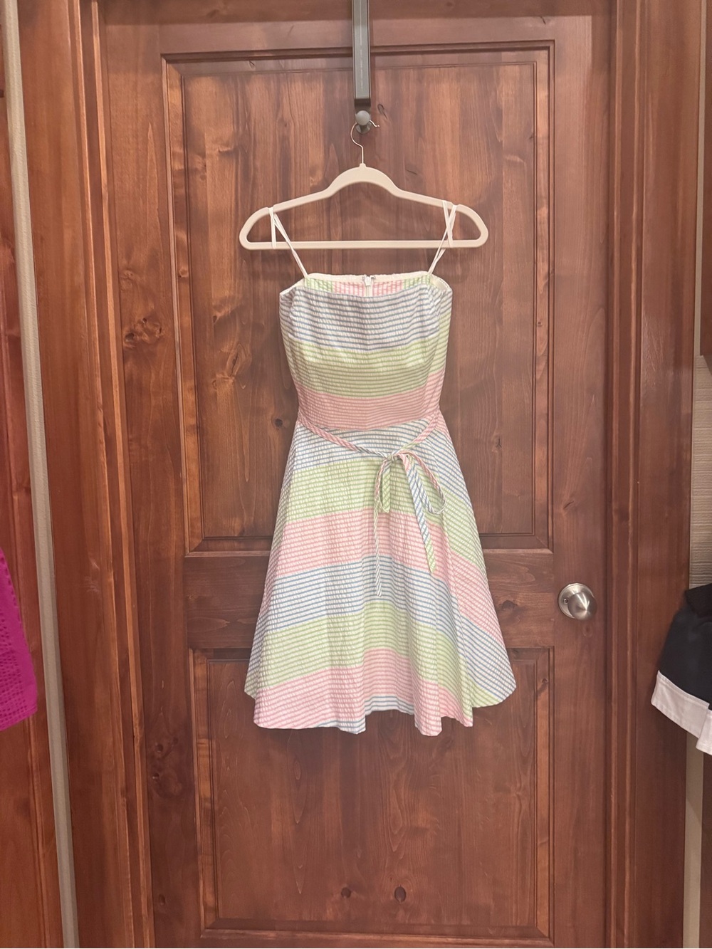 Vineyard Vines Pastel Pink, Mint & Light Blue Striped Sundress